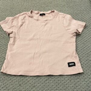 Vans pink crop top